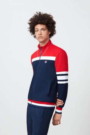 FILA Courto Jackets Red / Navy / White,Mens Clothing | CA.NDOGLZ379